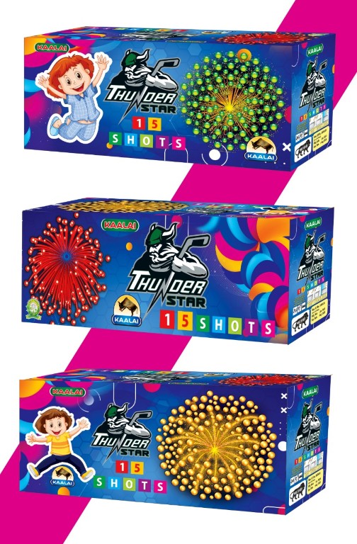15 Multi Color Crackling Shots
