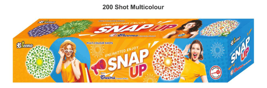 200 ShotMulti Colour Crackling Shots