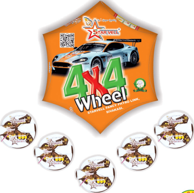 4 * 4 WHEELS / F1 RACER ( 5 in1 AlloyWheel Chakkar