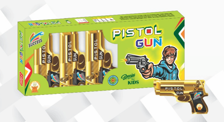 Pistol Gun - Sizziling Star Gun Fountain