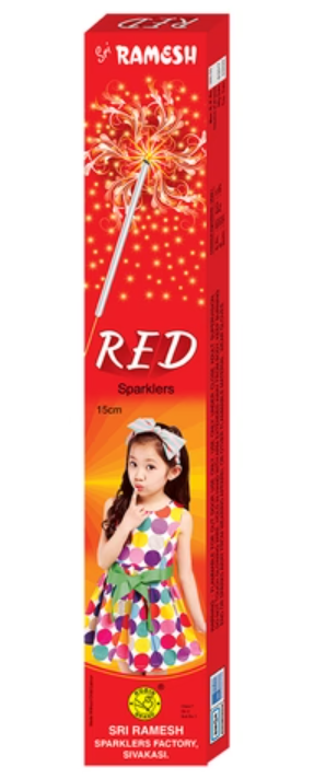 15 CM Red Sparklers
