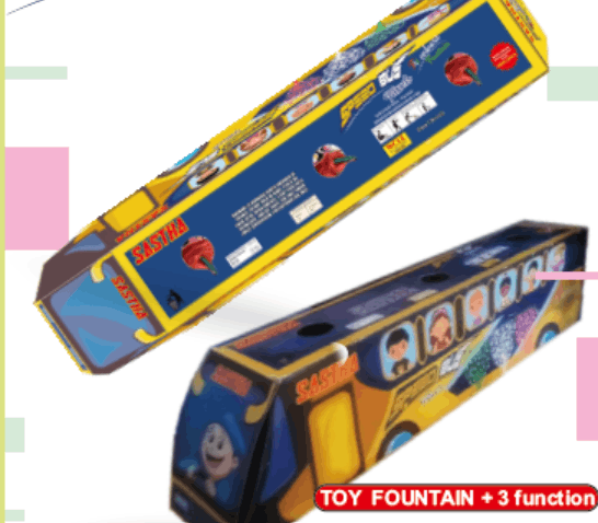 *Metro BUS - Red & Green 3 in 1 Fountain