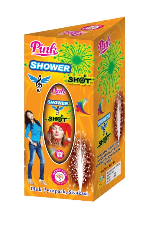 HIDE & SHOT/ SHOWER & SHOT White crackling fountai