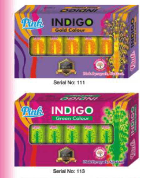 Indigo - Gold / Green
