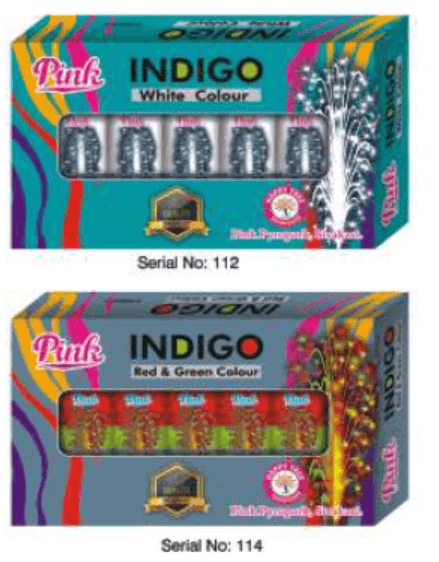 Indigo - White / Red